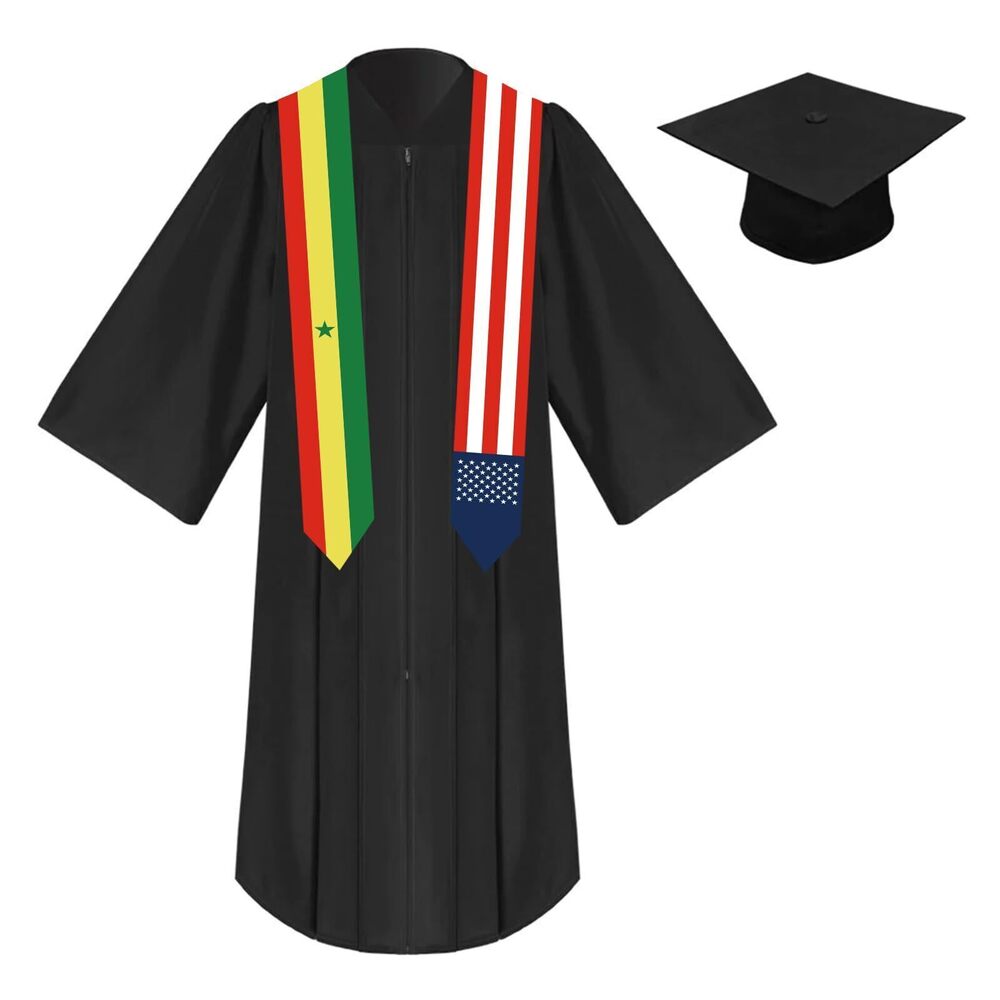 8601 2025 Unisex St 72 Inch Bolivia Flag and USA Flag Mixed Graduation